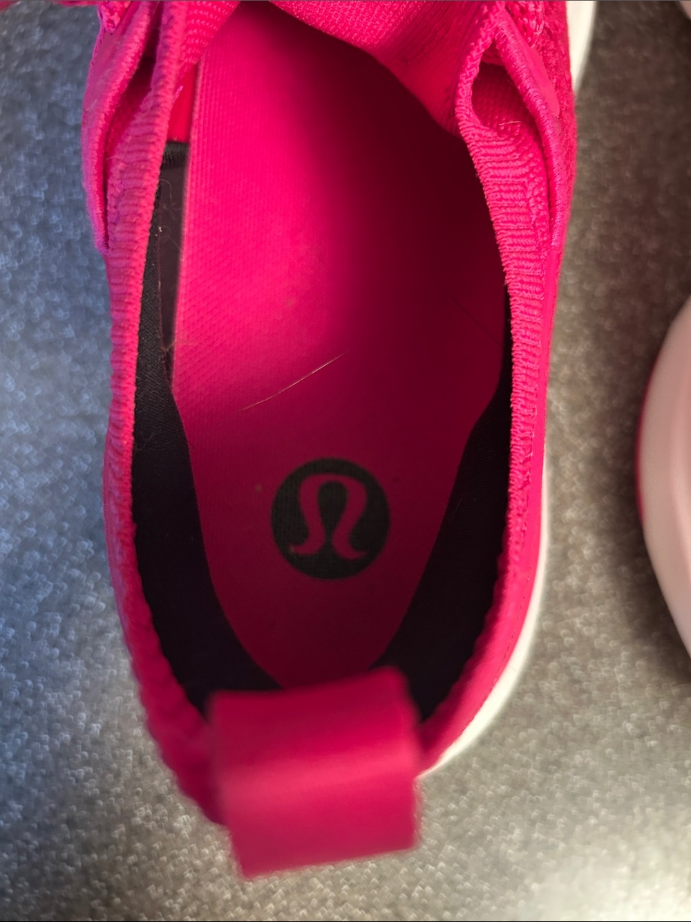 lululemon athletica Hot Pink Knit Lace-Up Athletic Sneakers - Picture 6 of 7